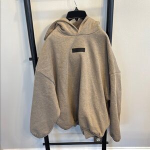 Essentials Oversized Beige Hoodie size small